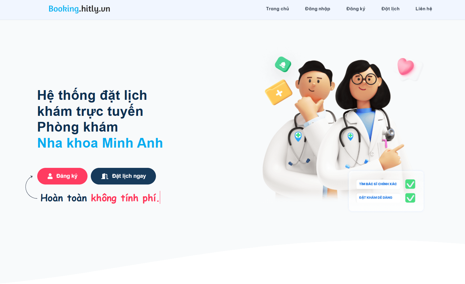 Website Booking - Medical screenshot